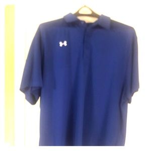 3XL Under Armour Royal Blue Dry Fit Polo